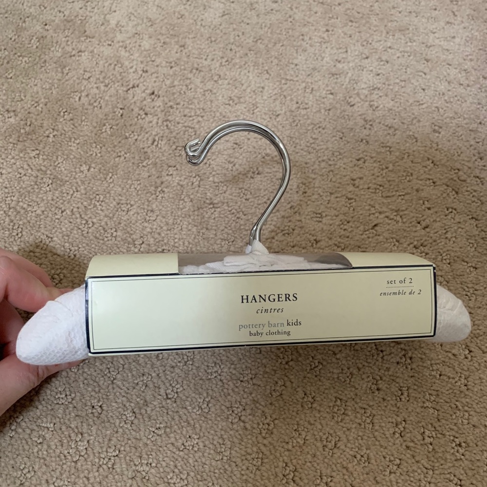 NWT Pottery Barn Kids White Clothes Hanger
